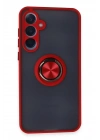 BFS  Samsung Galaxy A15 4G Kılıf Montreal Yüzüklü Silikon Kapak - Kırmızı