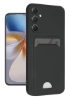 BFS  Samsung Galaxy A16 5G Kılıf Kelvin Kartvizitli Silikon - Siyah