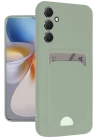 BFS  Samsung Galaxy A16 5G Kılıf Kelvin Kartvizitli Silikon - Su Yeşili