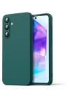 BFS  Samsung Galaxy A16 5G Kılıf Nano içi Kadife Silikon - Koyu Yeşil