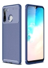 BFS  Samsung Galaxy A21 Kılıf Auto Focus Karbon Kapak - Lacivert