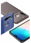 BFS  Samsung Galaxy A21 Kılıf Auto Focus Karbon Kapak - Lacivert