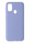 BFS Samsung Galaxy A21S Kılıf Nano içi Kadife Silikon - Lila
