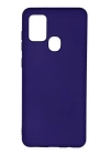 BFS  Samsung Galaxy A21S Kılıf Nano içi Kadife Silikon - Mor