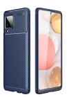 BFS  Samsung Galaxy A22 Kılıf Auto Focus Karbon Kapak - Lacivert