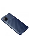 BFS  Samsung Galaxy A22 Kılıf Auto Focus Karbon Kapak - Lacivert
