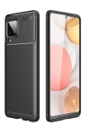 BFS  Samsung Galaxy A22 Kılıf Auto Focus Karbon Kapak - Siyah