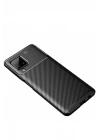 BFS  Samsung Galaxy A22 Kılıf Auto Focus Karbon Kapak - Siyah