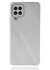 BFS  Samsung Galaxy A22 Kılıf Glass Kapak - Beyaz