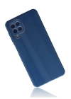 BFS  Samsung Galaxy A22 Kılıf Glass Kapak - Mavi