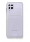BFS Samsung Galaxy A22 Kılıf Kart Şeffaf Silikon - Şeffaf