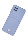 BFS  Samsung Galaxy A22 Kılıf Kelvin Kartvizitli Silikon - Lila