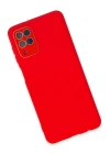 BFS  Samsung Galaxy A22 Kılıf Lansman Glass Kapak - Kırmızı