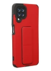 BFS  Samsung Galaxy A22 Kılıf Mega Standlı Silikon - Kırmızı