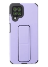 BFS  Samsung Galaxy A22 Kılıf Mega Standlı Silikon - Lila