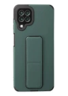 BFS  Samsung Galaxy A22 Kılıf Mega Standlı Silikon - Yeşil
