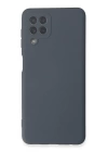 BFS  Samsung Galaxy A22 Kılıf Nano içi Kadife Silikon - Gri