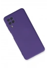 BFS  Samsung Galaxy A22 Kılıf Nano içi Kadife Silikon - Mor