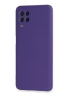 BFS  Samsung Galaxy A22 Kılıf Nano içi Kadife Silikon - Mor