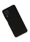 BFS  Samsung Galaxy A22 Kılıf Nano içi Kadife Silikon - Siyah