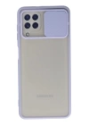 BFS  Samsung Galaxy A22 Kılıf Palm Buzlu Kamera Sürgülü Silikon - Lila