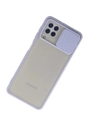 BFS  Samsung Galaxy A22 Kılıf Palm Buzlu Kamera Sürgülü Silikon - Lila