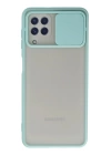 BFS  Samsung Galaxy A22 Kılıf Palm Buzlu Kamera Sürgülü Silikon - Turkuaz