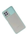BFS  Samsung Galaxy A22 Kılıf Palm Buzlu Kamera Sürgülü Silikon - Turkuaz
