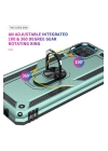BFS  Samsung Galaxy A22 Kılıf Sofya Yüzüklü Silikon Kapak - Yeşil