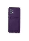 BFS Samsung Galaxy A23 4G Kılıf Kelvin Kartvizitli Silikon - Derin Mor