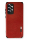 BFS  Samsung Galaxy A23 4G Kılıf Loop Deri Silikon - Kırmızı