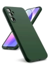 BFS  Samsung Galaxy A24 4G Kılıf First Silikon - Koyu Yeşil