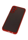 BFS  Samsung Galaxy A24 4G Kılıf Montreal Silikon Kapak - Kırmızı
