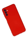BFS  Samsung Galaxy A24 4G Kılıf Nano içi Kadife Silikon - Kırmızı