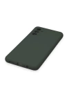 BFS  Samsung Galaxy A24 4G Kılıf Nano içi Kadife Silikon - Koyu Yeşil