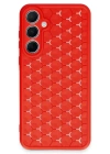 BFS  Samsung Galaxy A25 5G Kılıf Petek Silikon Kapak - Kırmızı