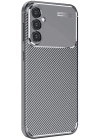 BFS  Samsung Galaxy A26 Kılıf Auto Focus Karbon Kapak - Gri