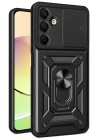 BFS  Samsung Galaxy A26 Kılıf Pars Lens Yüzüklü Silikon - Siyah