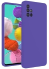 BFS  Samsung Galaxy A31 Kılıf Nano içi Kadife Silikon - Mor