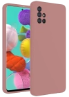 BFS  Samsung Galaxy A31 Kılıf Nano içi Kadife Silikon - Pudra