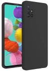 BFS  Samsung Galaxy A31 Kılıf Nano içi Kadife Silikon - Siyah