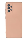 BFS  Samsung Galaxy A32 Kılıf Nano içi Kadife Silikon - Pudra