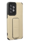 BFS  Samsung Galaxy A33 5G Kılıf Mega Standlı Silikon - Gold