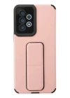 BFS  Samsung Galaxy A33 5G Kılıf Mega Standlı Silikon - Pudra