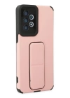 BFS  Samsung Galaxy A33 5G Kılıf Mega Standlı Silikon - Pudra