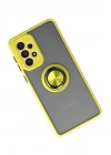 BFS  Samsung Galaxy A33 5G Kılıf Montreal Yüzüklü Silikon Kapak - Sarı