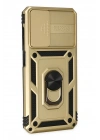 BFS Samsung Galaxy A33 5G Kılıf Pars Lens Yüzüklü Silikon - Gold