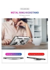 BFS  Samsung Galaxy A33 5G Kılıf Sofya Yüzüklü Silikon Kapak - Gümüş