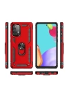 BFS  Samsung Galaxy A33 5G Kılıf Sofya Yüzüklü Silikon Kapak - Kırmızı