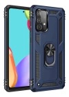 BFS  Samsung Galaxy A33 5G Kılıf Sofya Yüzüklü Silikon Kapak - Lacivert